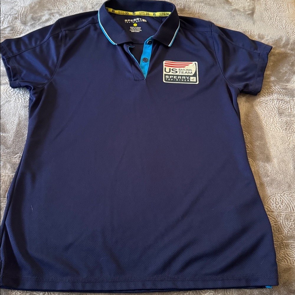 Sperry Navy Polo Shirt with Logo